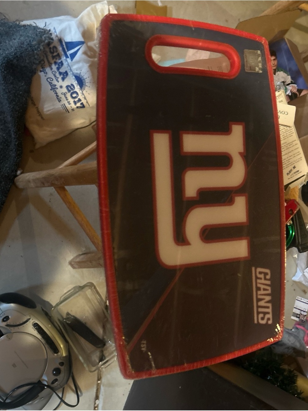 New York Giants cutting board- Red & Navy